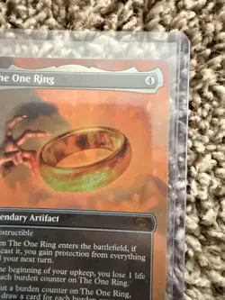 Magic: The Gathering Lord of the Rings the One Ring Borderless Foil Card - Image 2