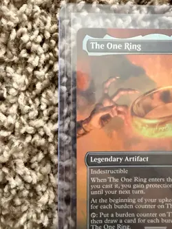 Magic: The Gathering Lord of the Rings the One Ring Borderless Foil Card - Image 3