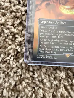 Magic: The Gathering Lord of the Rings the One Ring Borderless Foil Card - Image 4