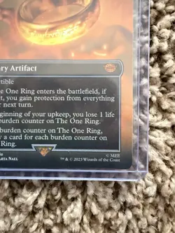 Magic: The Gathering Lord of the Rings the One Ring Borderless Foil Card - Image 5