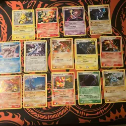 Pokemon Card Diamond And Pearl Lot Of 14 Holos MP-LP - Image 1