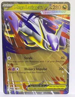 Mega Latias ex 100/132 Pokemon TCG Me01: Mega Evolution Holo NM - Image 1