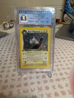 Pokemon 1st Ed Team Rocket Dark Magneton Holo 11/82 - CGC 8.5 *SWIRL* Sub Grades - Image 1