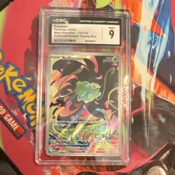 2025 Pokemon Bulbasaur 133/132 Me01 Mega Evolution Illustration Rare Holo CGC 9 - Image 1