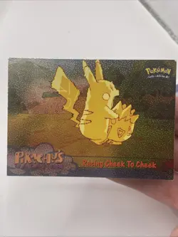 Pokemon Tv Animation Edition Topps #48 Racing Cheek To Cheek FOIL BLACK LABEL - Image 1