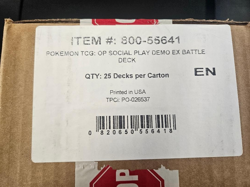 2025 Pokemon TCG OP Social Play EX Demo Battle Deck Open CASE 25 Sealed Decks! - Image 2
