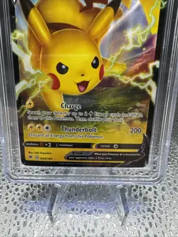 Pikachu V Pokemon TCG 2020 Vivid Voltage 043/185 CGC 9 - Image 4