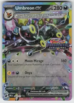 Umbreon ex - (Prismatic Evolutions Stamp) Promo Pokemon - Image 1