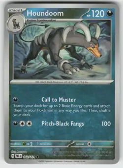 Houndoom (Master Ball Pattern) Common SV: Prismatic Evolutions 063/131 Pokemon - Image 1
