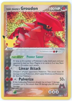 Pokemon Celebrations - Team Magma's Groudon - 25th Anniversary Set - 9/95 - Image 1