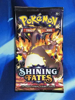 Pokemon 2020 Sword & Shield Shining Fates Booster Pack Lot X4 Artset Nm Mint - Image 2