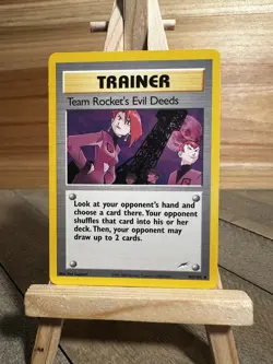 Pokemon Neo Destiny Uncommon Team Rocket's Evil Deeds #103/105 Lightly played - Image 1