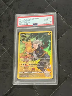 Pokemon Pikachu Lost Origins Full Art TG05/TG30 PSA 10 Gem Mint - Image 1