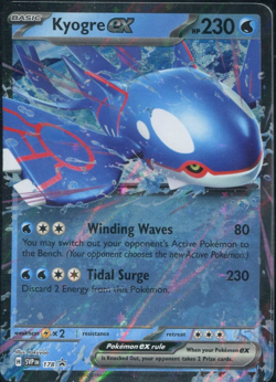 Kyogre ex SVP 178 Pokemon Scarlet & Violet Azure Legends Black Star Promo NM - Image 1