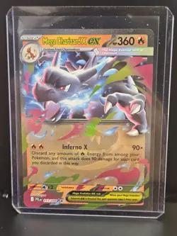 Pokemon TCG - Mega Charizard X ex 013/094 Me02: Phantasmal Flames Holo - Image 2