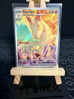 Rapidash 189/182 - Pokemon Destined Rivals DRI SV10 - Illustration Rare IR - NM - Image 1
