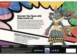 Pokemon Ascended Heroes Premium Poster Collection Mega Lucario EX PRESALE - Image 5