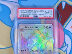 Gyarados GX - 2017 Pokemon Sun & Moon Crimson Invasion Secret #112 - PSA 10 💎 - Image 3