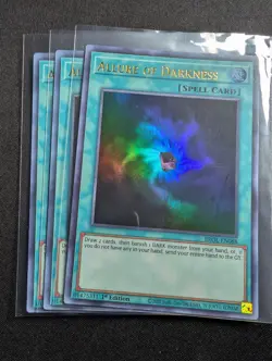 Yugioh - 3x Allure of Darkness BROL-EN088 1st Edition Ultra Rare NM - Image 1