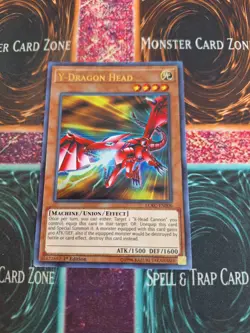 Yu-Gi-Oh! Y-Dragon Head LCKC-EN006 Ultra Rare 1st Edition Near Mint - Image 1