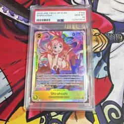 Bandai Shirahoshi OP12-102 Legacy of the Master Full Art Foil PSA 10 - Image 1