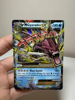 MEGA M GYARADOS EX XY 27/122 BREAKPOINT POKEMON CARD LP - Image 1