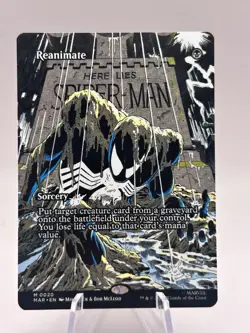 Reanimate 0020 Borderless Spider-Man MAR MTG NM - Image 1