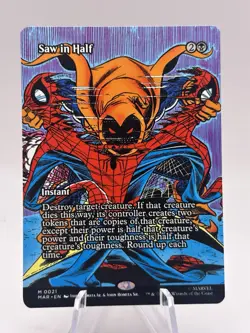 Saw in Half 0021 Borderless Marvel Universe Eternal-Legal MAR MTG NM - Image 1