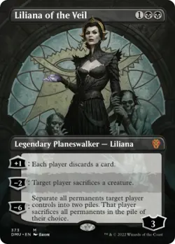 Liliana of the Veil Borderless MTG DMU #373 Dominaria United Mythic NM - Image 1