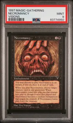 Necromancy - Visions - MTG - Mint - PSA 9. POP 20. More MTG in Store - Image 1