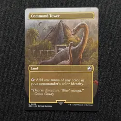 Magic: The Gathering Command Tower REX 2023 Lot of 2 Xabi Gaztelua Artworks - Image 1
