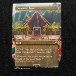 Magic: The Gathering Command Tower REX 2023 Lot of 2 Xabi Gaztelua Artworks - Image 2