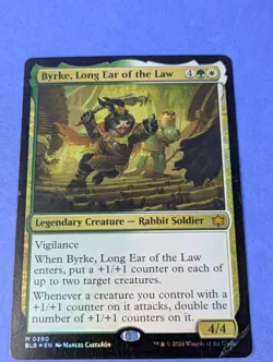 MTG: Bloomburrow: Byrke, Long Ear of the Law Foil #0380 Mythic - DMG - Image 1
