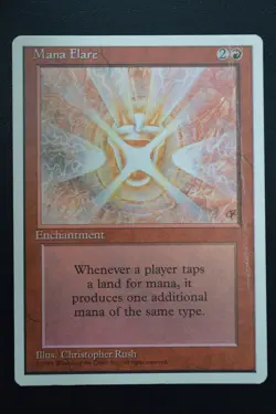 Magic The Gathering MTG MANA FLARE Fourth Edition HP Damaged - Image 1