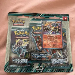 2013 Pokemon Portuguese Plasma Freeze Infernape Factory Sealed Triple Blister - Image 1