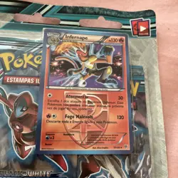 2013 Pokemon Portuguese Plasma Freeze Infernape Factory Sealed Triple Blister - Image 2