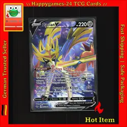Zacian -V - ZacianV Pokemon Karte TCG 195/202 Ultra Rare Schwert & Schild /R89 - Image 1