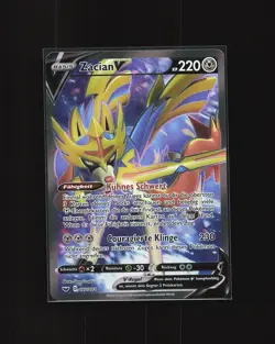 Zacian -V - ZacianV Pokemon Karte TCG 195/202 Ultra Rare Schwert & Schild /R89 - Image 2