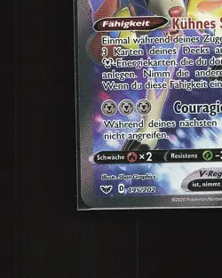 Zacian -V - ZacianV Pokemon Karte TCG 195/202 Ultra Rare Schwert & Schild /R89 - Image 5