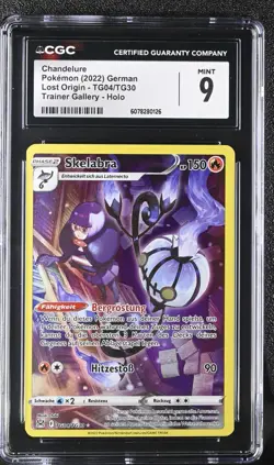 Pokemon Skelabra TG04/TG30 Verlorener Ursprung NM Deutsch PSA CGC 9 - Image 1