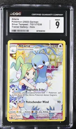 ALTARIA POKEMON TCG TG11 2022 SILVER TEMPEST Deutsch PSA CGC 9 - Image 1