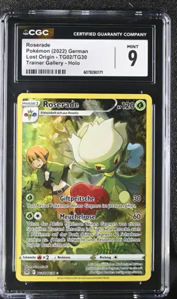 Roserade Tg02/Tg30 Swsh11 Verlorener Ursprung Deutsch Holo Pokemon PSA CGC 9 - Image 1