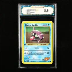 TQG 8.5 NM-MT+ 2000 Pokemon ENG Misty's Shellder 89/132 C - Image 1
