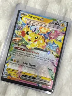 CARTE POKEMON PIKACHU EX 057/217 ULTRA RARE HEROS TRANSCENDANTS ME02.5 - Image 2