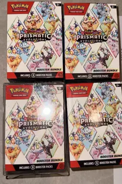 4 X Pokemon TCG Scarlet & Violet Prismatic Evolutions Booster Bundle ENG Sealed - Image 1