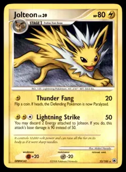 2008 Diamond & Pearl - Majestic Dawn Jolteon Stage 1/Rare #23 - Image 1