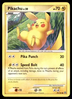 2008 Diamond & Pearl - Stormfront Pikachu Basic/Common #70 - Image 1