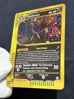 Umbreon Aquapolis E-series 2003 H29/H32 Pokemon Rare Vintage FANMADE/ARTCARD - Image 4
