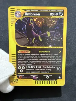Umbreon Aquapolis E-series 2003 H29/H32 Pokemon Rare Vintage FANMADE/ARTCARD - Image 5
