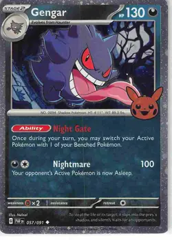 Gengar 057/091 Uncommon Trick or Trade Pokemon NM - Image 1